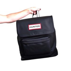 New HUNTER Limited Edition Target Large Backpack Black 16.12"H 14.5" W 5.75 "D